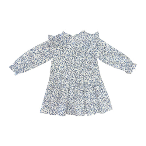 LAYLA DRESS L/S  - NAVY FLORAL VINE