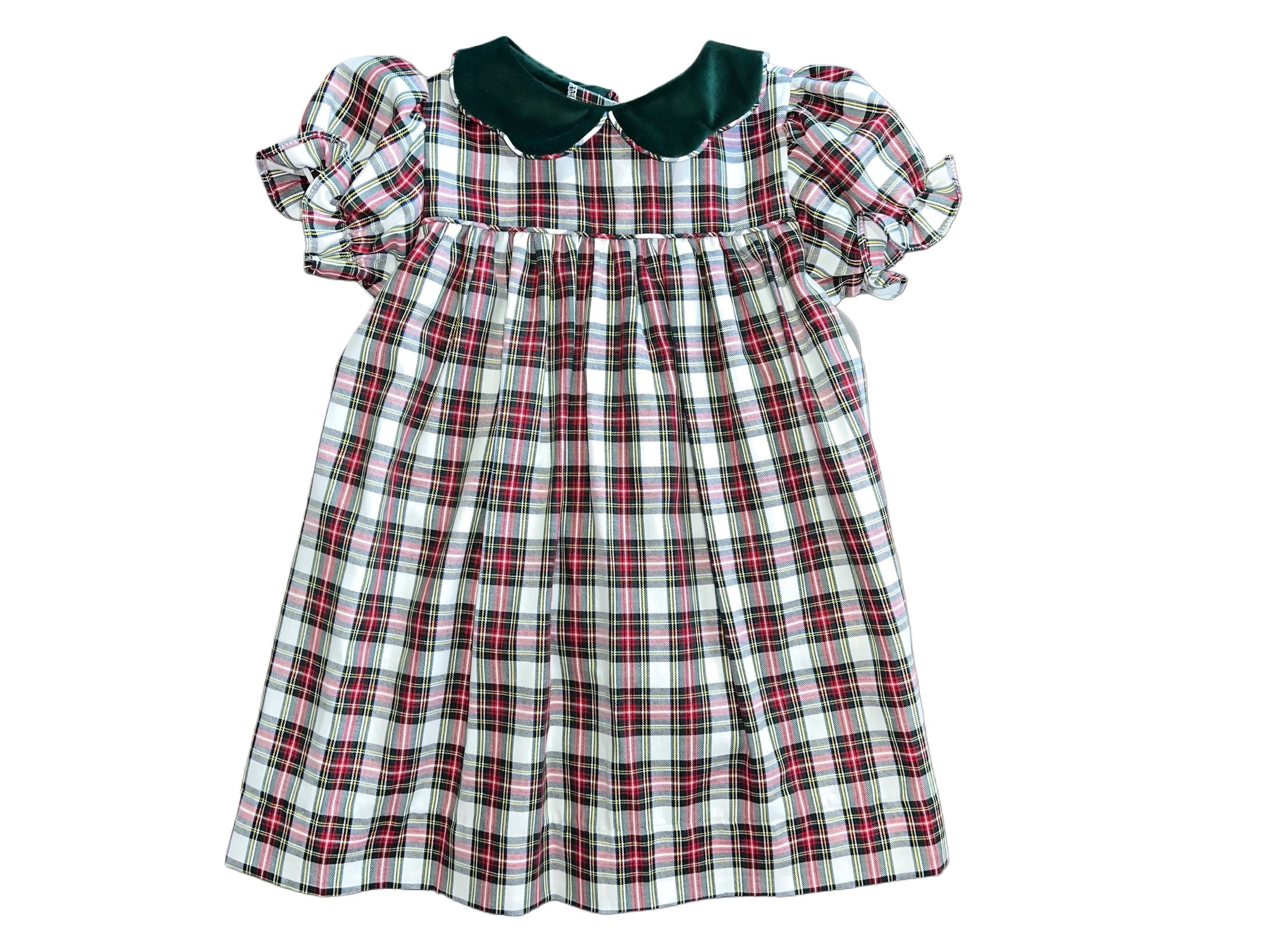 CHRISTY DRESS S/S  - RED/GREEN PLAID