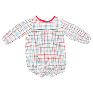 ANDREW BUBBLE L/S  - RED/WHITE/ BLUE PLAID