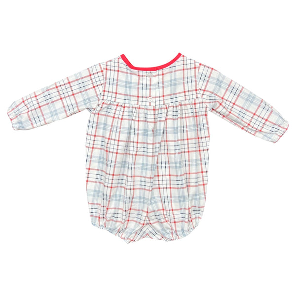 ANDREW BUBBLE L/S  - RED/WHITE/ BLUE PLAID