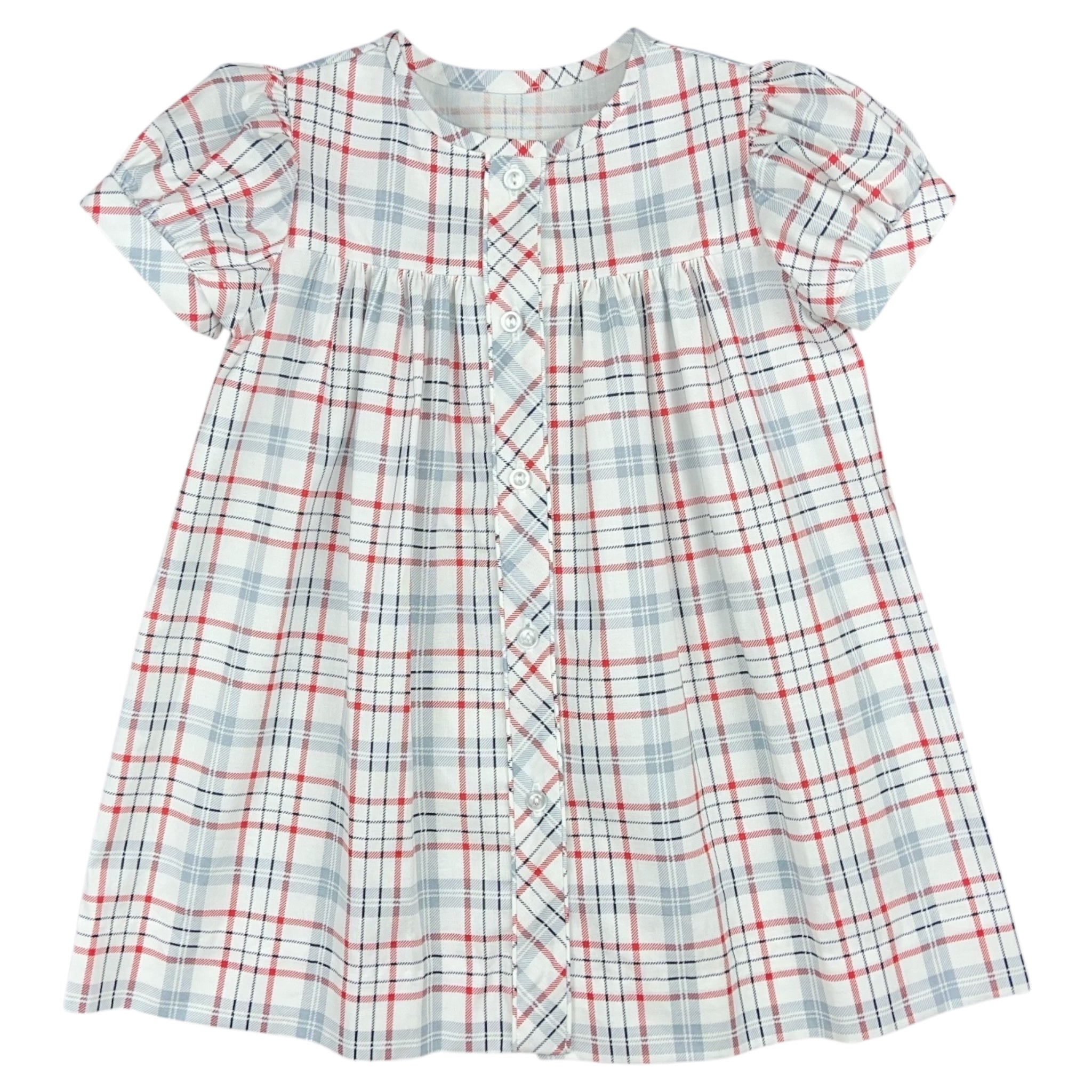 CLARA DRESS PIPE - RED/WHITE/ BLUE PLAID