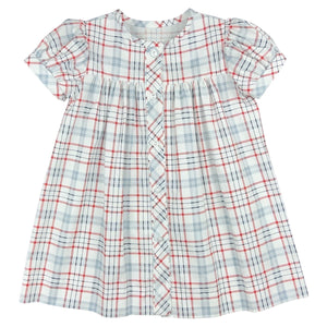 CLARA DRESS PIPE - RED/WHITE/ BLUE PLAID
