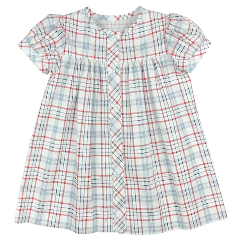 CLARA DRESS PIPE - RED/WHITE/ BLUE PLAID