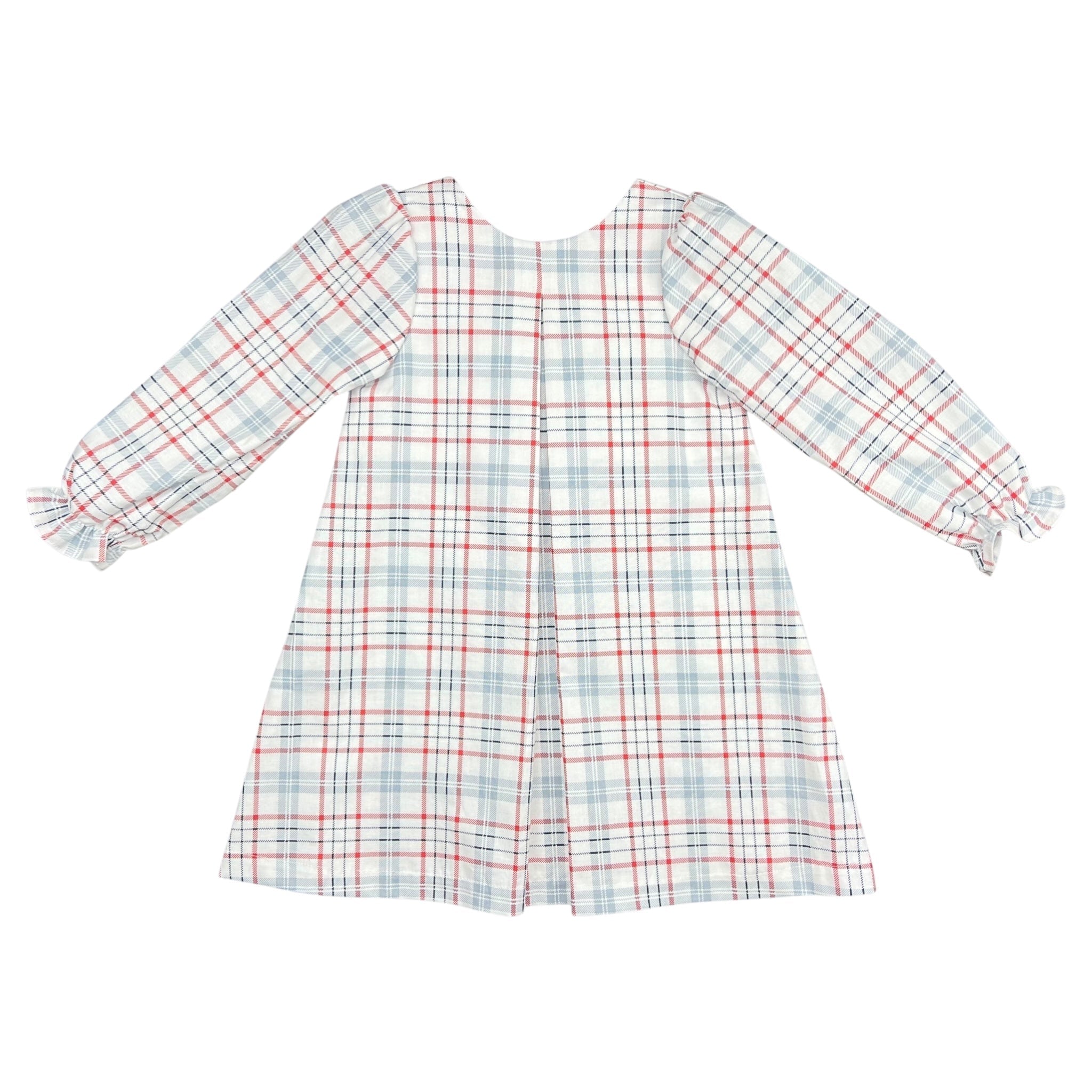 JACKLYN DRESS L/S - RED/WHITE/ BLUE PLAID