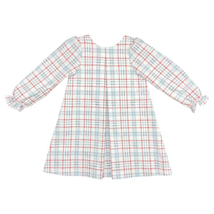 JACKLYN DRESS L/S - RED/WHITE/ BLUE PLAID