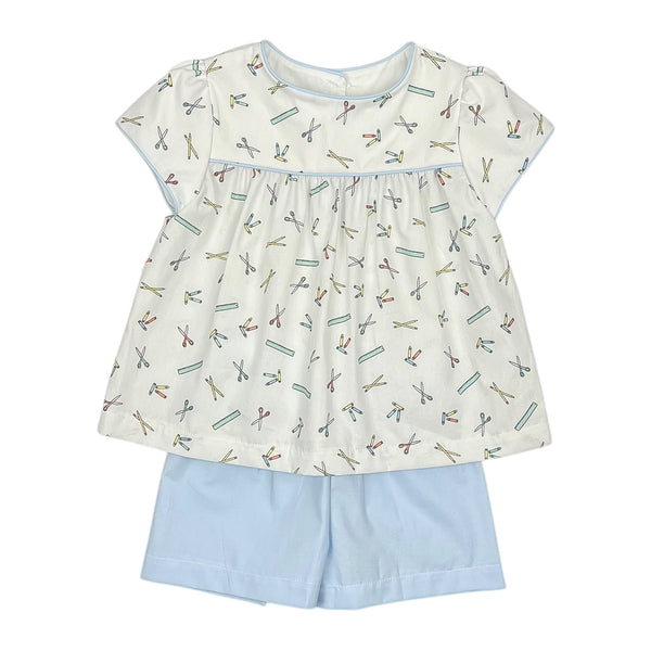 Claire Band Short Set - School Supply Fabric