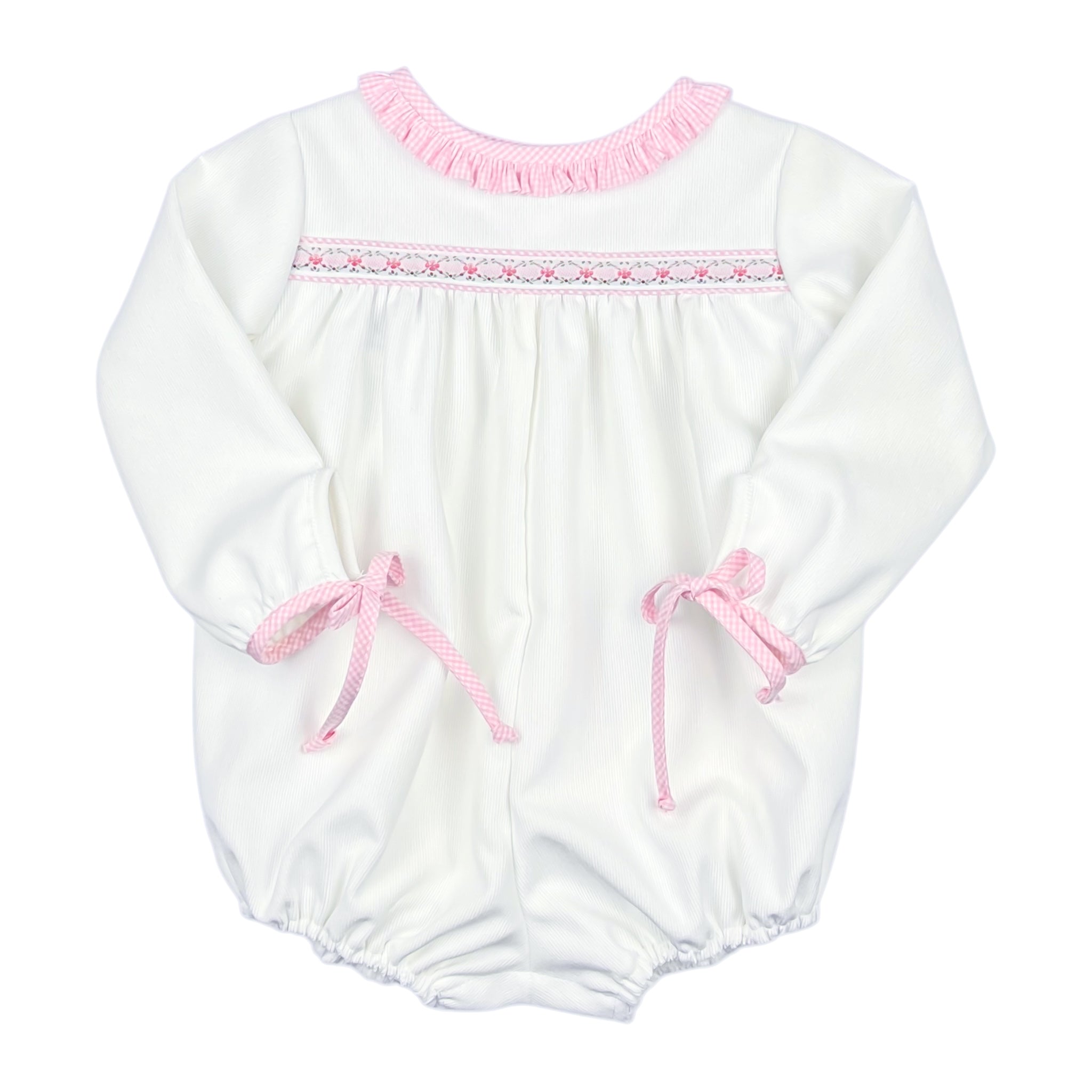 CHRISTY BUBBLE L/S 1/8 RIBBON - WHITE CORD