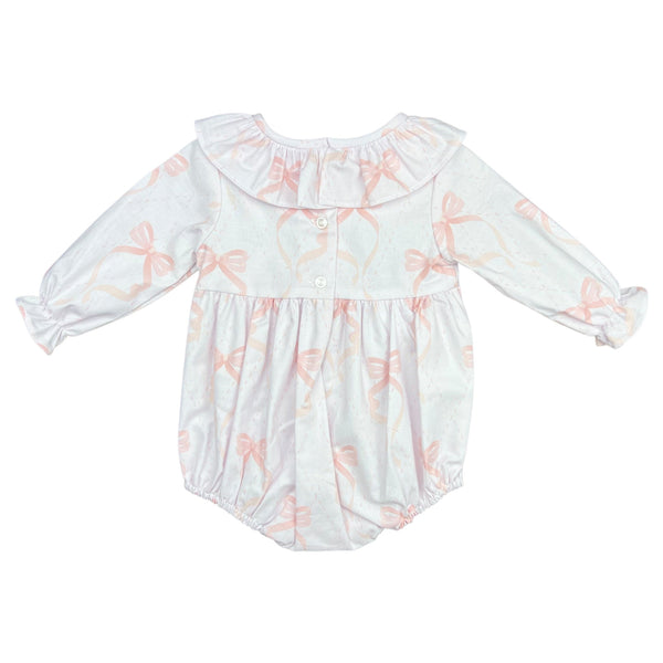 CHARLOTTE BUBBLE L/S  - PINK BOW