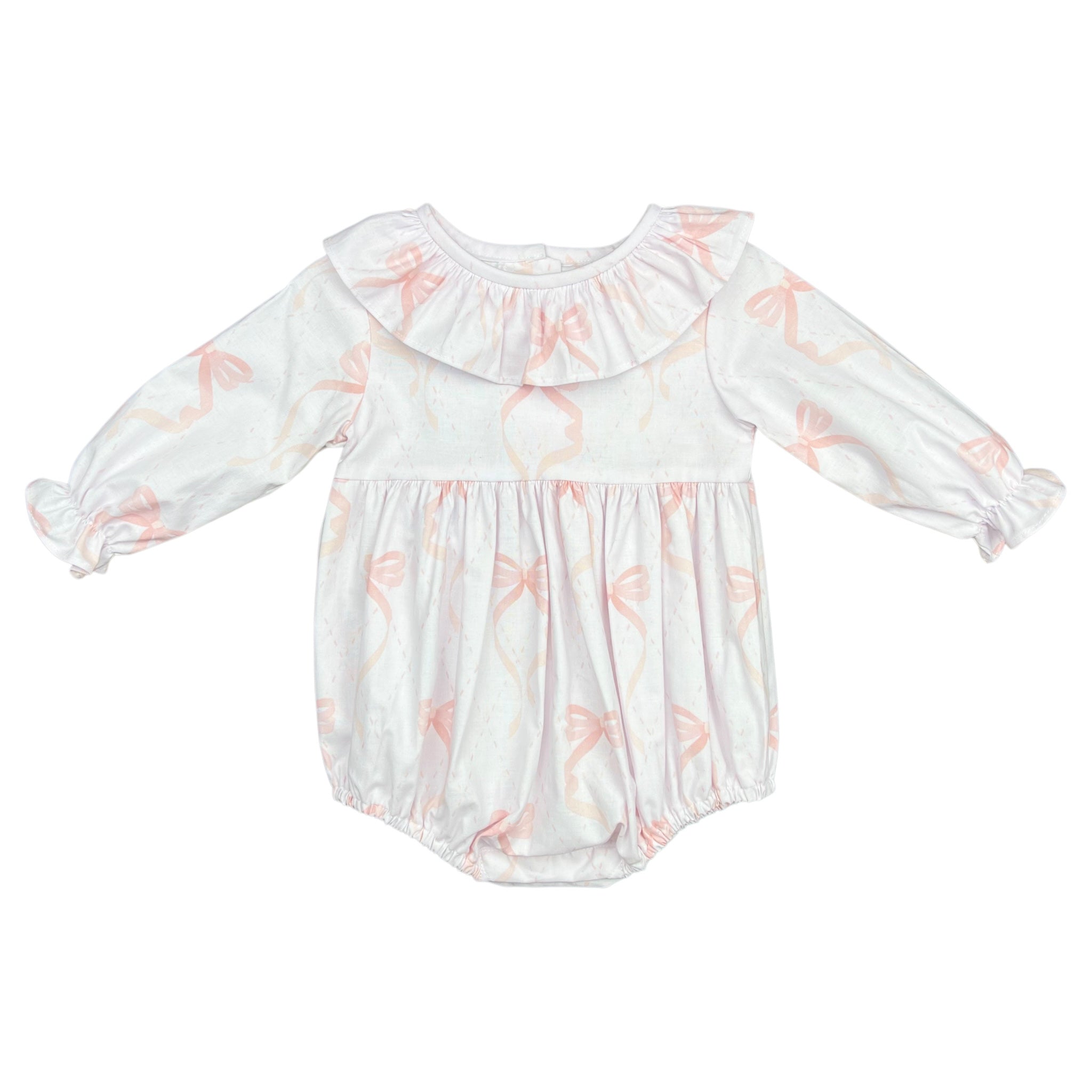CHARLOTTE BUBBLE L/S  - PINK BOW