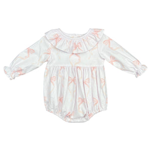 CHARLOTTE BUBBLE L/S  - PINK BOW