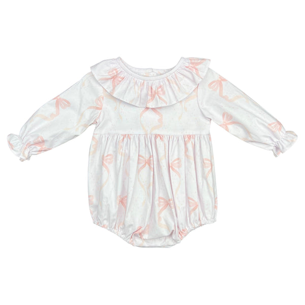 CHARLOTTE BUBBLE L/S  - PINK BOW