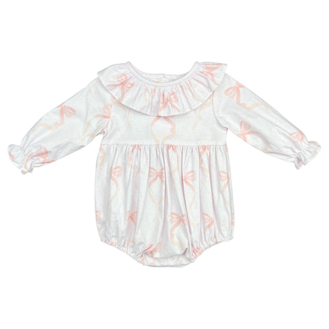 CHARLOTTE BUBBLE L/S  - PINK BOW