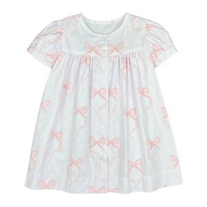 CLARA DRESS  - PINK BOW
