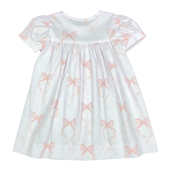 CLARA DRESS  - PINK BOW