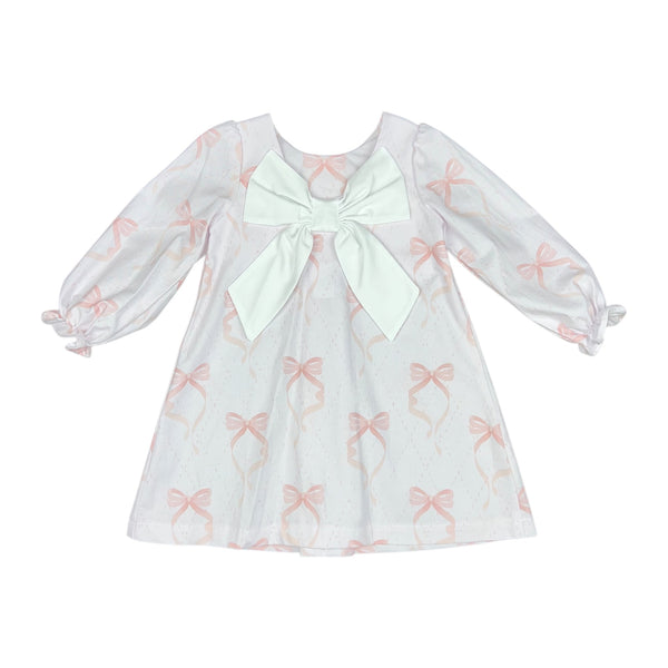 JACKLYN DRESS  - PINK BOW