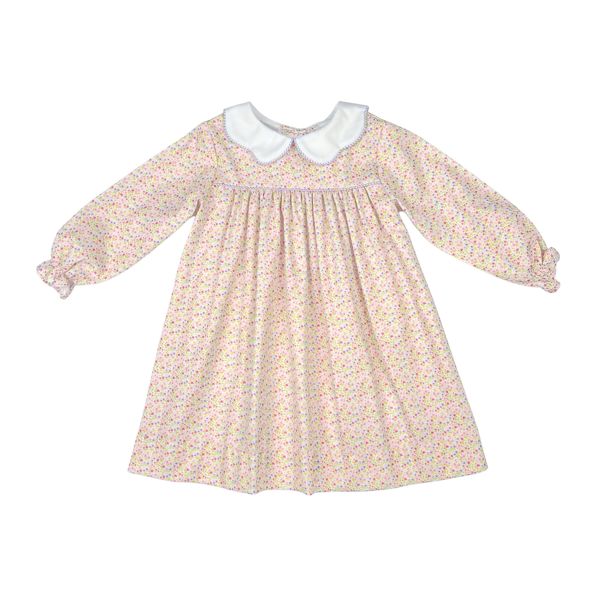 CHRISTY DRESS L/S  - PINK/LAVENDER FLORAL
