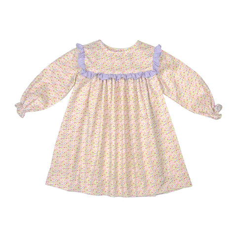 SYDNEY DRESS L/S  - PINK/LAVENDER FLORAL