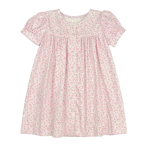 CLARA DRESS  - PINK/MINT FLORAL