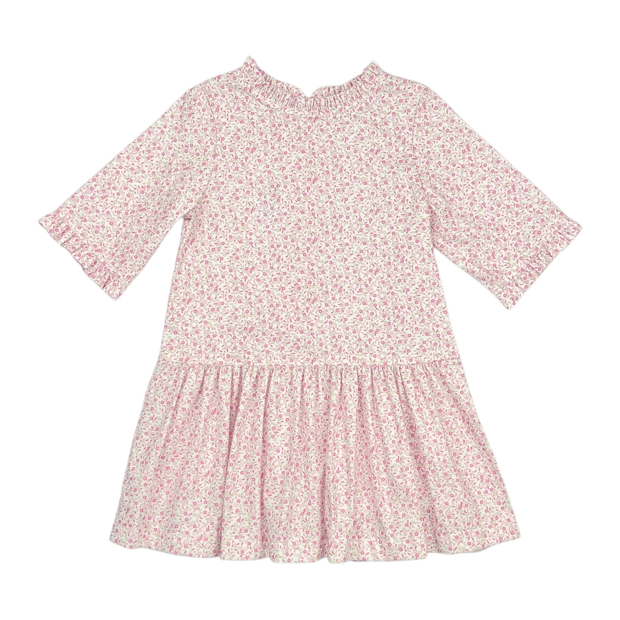 LAYLA DRESS L/S 3/4 - PINK/MINT FLORAL
