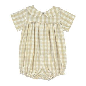 ANDREW BUBBLE L/S - KHAKI CHECK