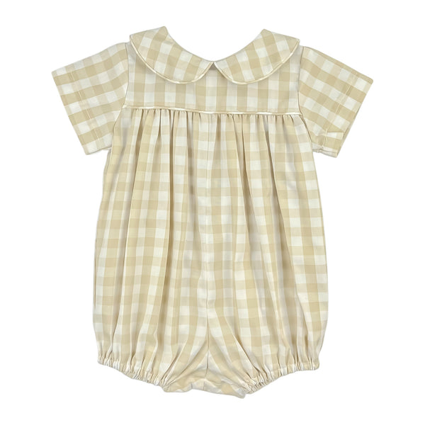 ANDREW BUBBLE L/S - KHAKI CHECK