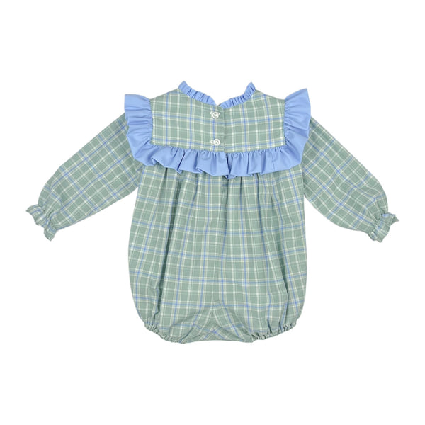 SYDNEY BUBBLE  - SAGE/ PERI PLAID
