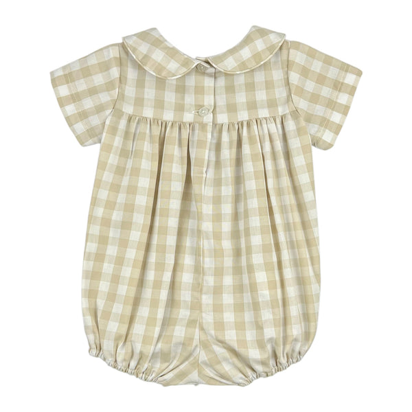 ANDREW BUBBLE L/S - KHAKI CHECK