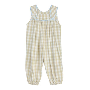 HAYES LONG BUBBLE  - KHAKI CHECK