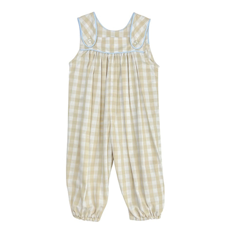 HAYES LONG BUBBLE  - KHAKI CHECK