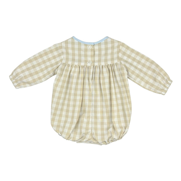 JORDON BUBBLE S/S - KHAKI CHECK