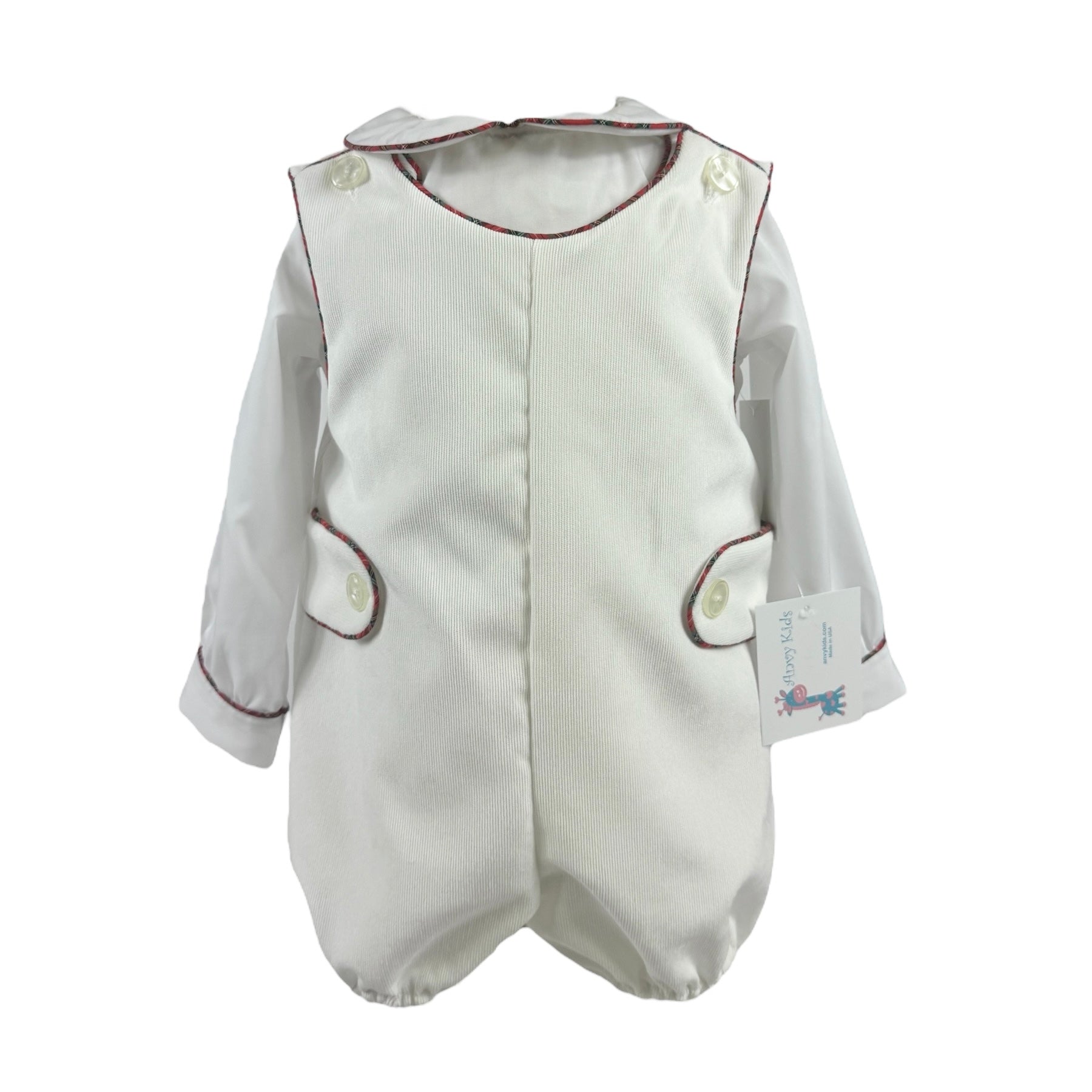 Nich Bubble with Shirt Set - White Corduroy