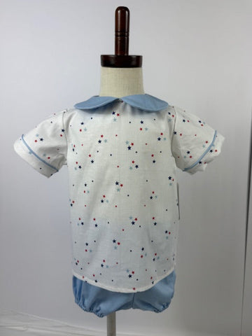 Tyler Boy Bloomer Set - Red Blue Navy Star