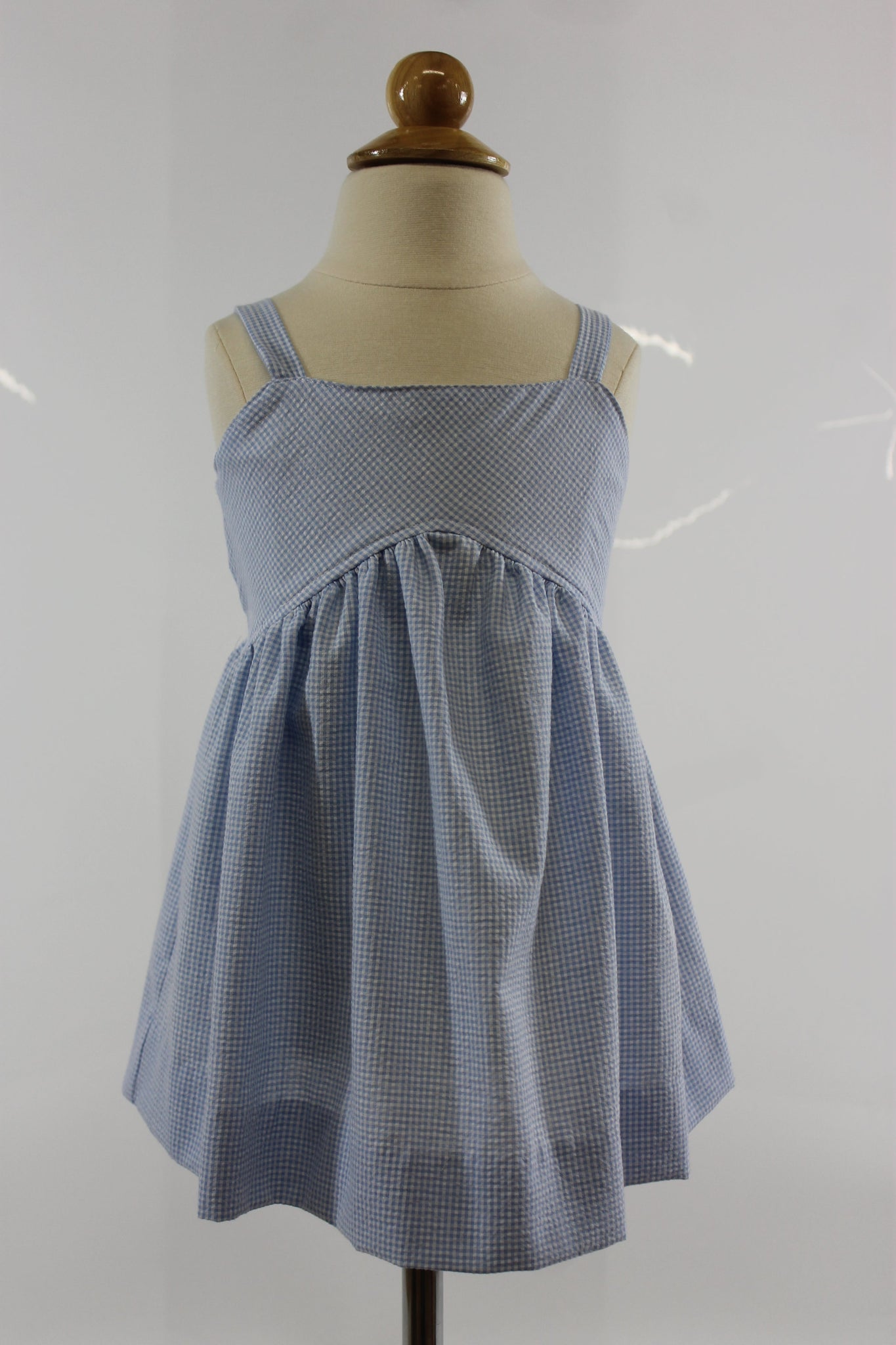 Sheridan Dress - Blue Check Seer