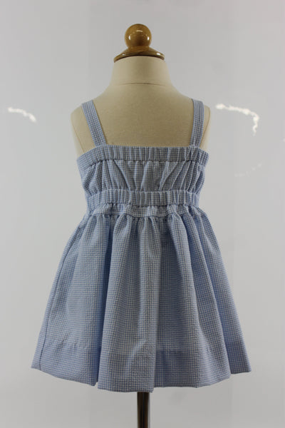 Sheridan Dress - Blue Check Seer