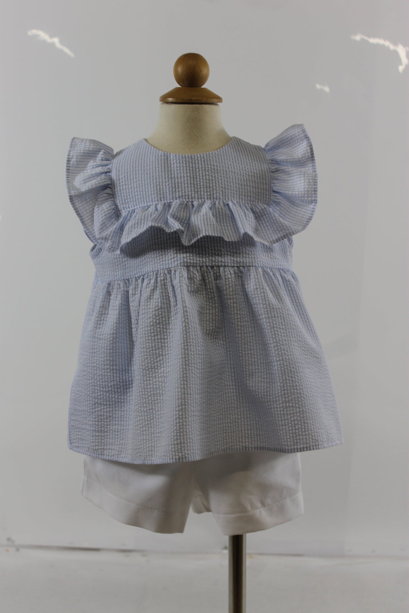 Mavora Girl Set - Blue Stripe Seer