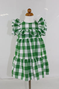 Mavora Dress - Green buffalo check Mavora Dress - Green buffalo check
