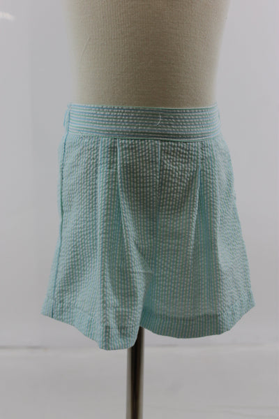 Tyler Boy Short Set - mint blue stripe seer