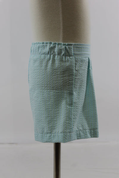 Tyler Boy Short Set - mint blue stripe seer