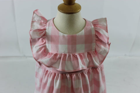 Mavora Dress - Pink buffalo Check