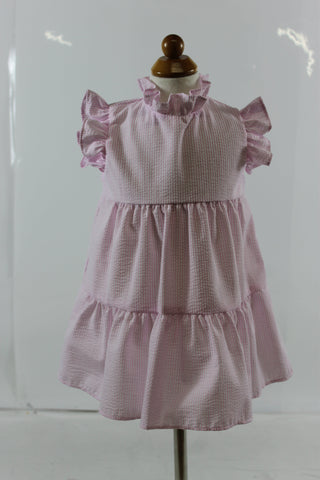 Mavora Dress with Angel - Pink Stripe Seer