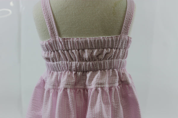 Sheridan Dress - pink stripe seer