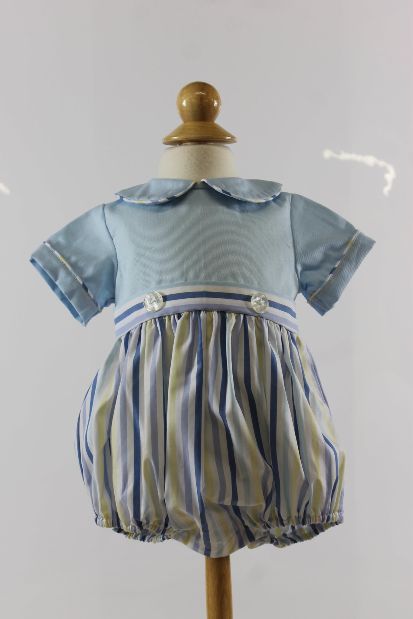 Yellow Peri Luke Bubble - yellow peri stripe