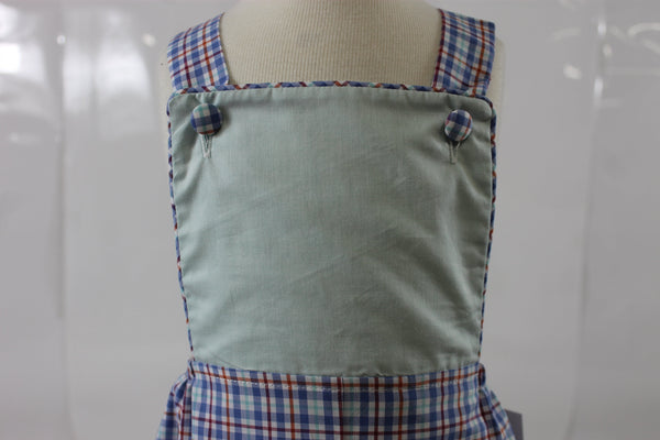 Charles Sunsuit - Aqua Blue Plaid