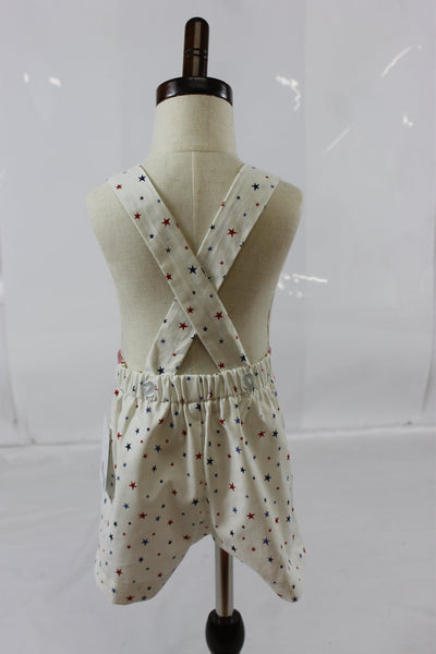 Hunter Romper - Blue Red Stars