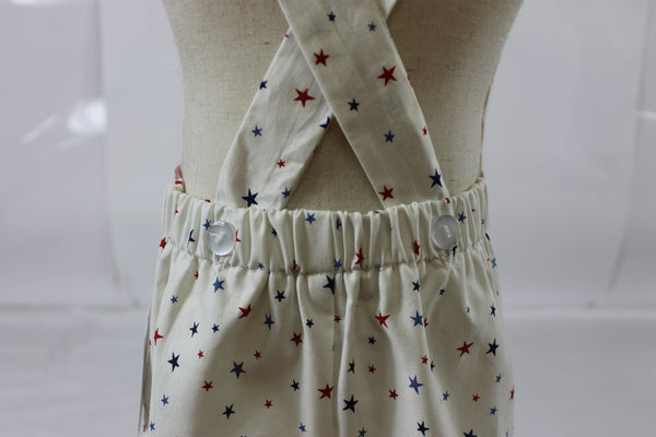 Hunter Romper - Blue Red Stars