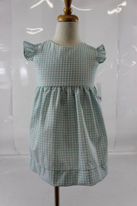 Florence Dress - Blue Check Seer