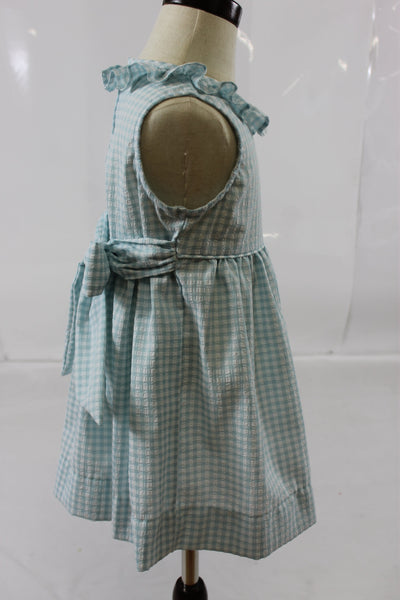 Kayla Dress - Blue Check Seer