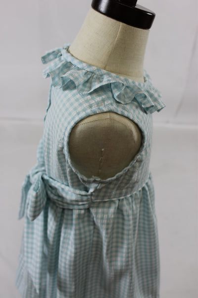 Kayla Dress - Blue Check Seer