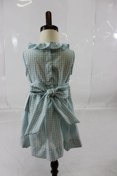 Kayla Dress - Blue Check Seer