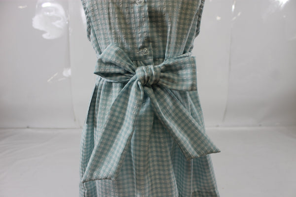 Kayla Dress - Blue Check Seer